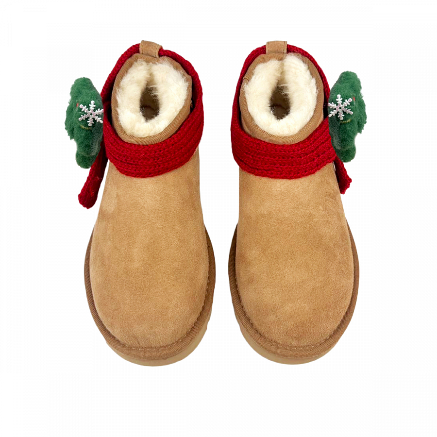 UGG CLASSIC ULTRA MINI Warm Wear-Resistant Slip-Resistant Short Snow Boots Women's Chestnut купить в интернет-магазине Yoocart с быстрой доставкой по России.