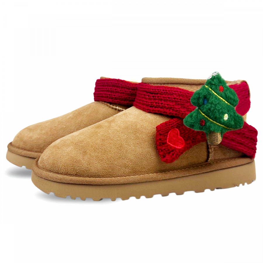 UGG CLASSIC ULTRA MINI Warm Wear-Resistant Slip-Resistant Short Snow Boots Women's Chestnut купить в интернет-магазине Yoocart с быстрой доставкой по России.