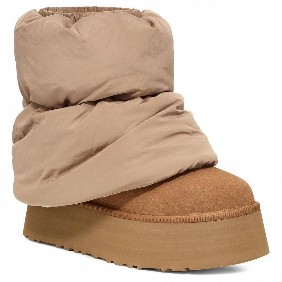 UGG Classic Mini Dipper Puffer Boot Amphora Chestnut Women's купить в интернет-магазине Yoocart с быстрой доставкой по России.