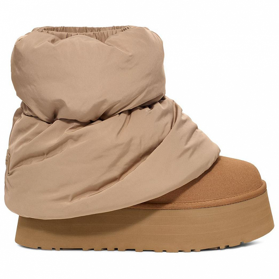 UGG Classic Mini Dipper Puffer Boot Amphora Chestnut Women's купить в интернет-магазине Yoocart с быстрой доставкой по России.