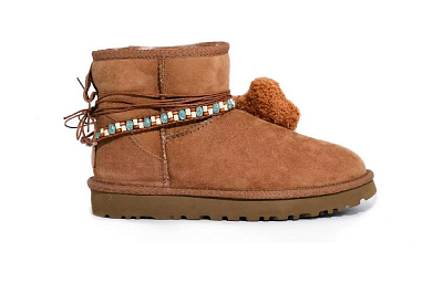 UGG CLASSIC MINI Warm Short Snow Boots Women's Chestnut
