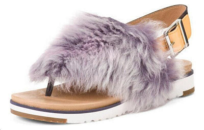 UGG Holly Large Fashion Dark Purple Sandals Women's