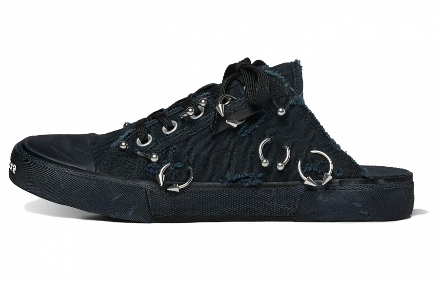 Balenciaga Paris Slip Resistant Closed Toe Slippers Men's Black купить в интернет-магазине Yoocart с быстрой доставкой по России.