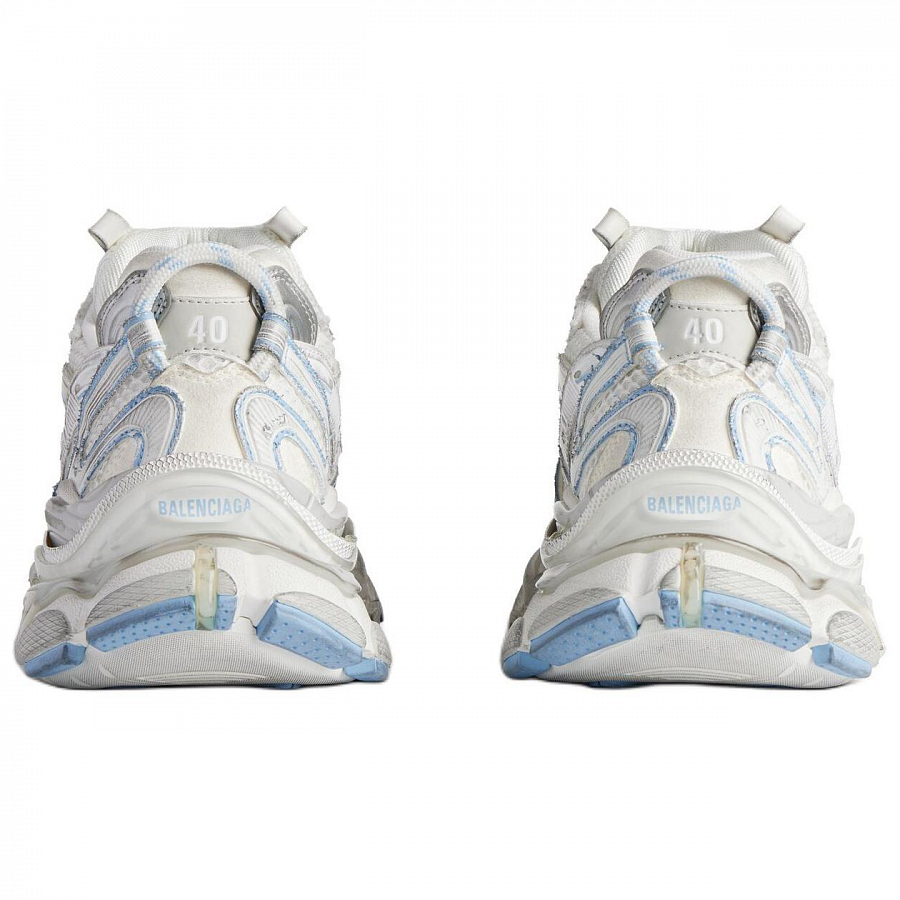 Balenciaga Runner 2.0 Low-Top Casual Shoes Women's White Blue купить в интернет-магазине Yoocart с быстрой доставкой по России.