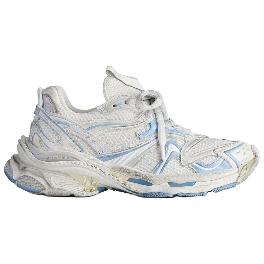 Balenciaga Runner 2.0 Low-Top Casual Shoes Women's White Blue купить в интернет-магазине Yoocart с быстрой доставкой по России.