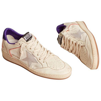Golden Goose Ball Star Low Top Skateboard Shoes Women's Beige Yellow