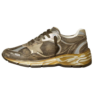 Golden Goose Dad Star Low Top Casual Shoes Women's Umber