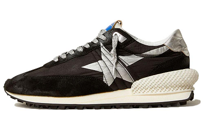 Golden Goose Women's Marathon 'Black Metallic Silver'