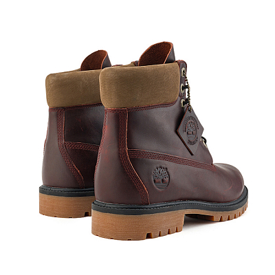 Timberland Wear-Resistant Slip-Resistant Outdoor Boots Men's Burgundy