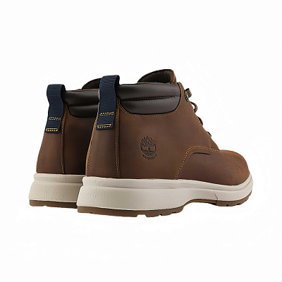 Timberland Waterproof Short Mid Calf Outdoor Boots Medium Heel 3 5cm Men Rusty Red
