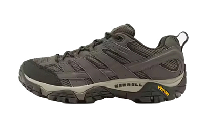 MERRELL Cushioning, Slip Resistant, Abrasion Resistant, Waterproof Low Top Outdoor Shoes Men's Light Brown