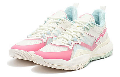 361° AG 2 PULL UP Cushioned Slip-Resistant Abrasion-Resistant Low-Top Performance Basketball Shoes Men's White