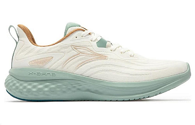 361° Cushioning, Wear Resistant Low Top Running Shoes Men's White Green