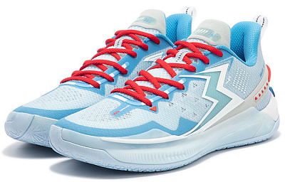 361° BIG3 5.0 Quick Basketball Shoes Unisex Low-Top Glacier Blue/Virtual Red