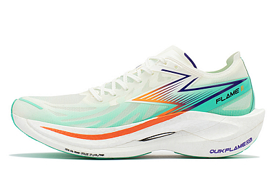 361° Feiran 2 Cushioned Anti-Slip And Wear-Resistant Lightweight Low-Top Running Shoes Unisex White Green