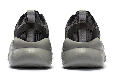 361° Yunshu 3 Shock Absorbers With Slip Resistant And Abrasion Resistant Properties Low Top Casual Shoes Men's Gray