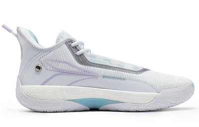 361° AG4 Aaron Gordon 4, Ice Blade Low Top Performance Basketball Shoes Men's White Blue