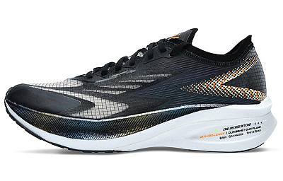 361° Feiran 1 Cushioning Anti-Slip And Wear-Resistant Low-Top Running Shoes Men's Black White