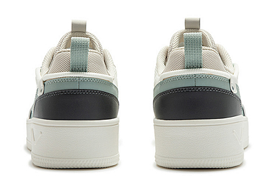 361° Thousand Thoughts Anti Slip Wear Resistant Low Top Skateboard Shoes Men's White Blue