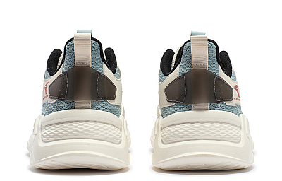 361° Lightweight Comfort Cushioning Anti-Slip Wear-Resistant Breathability Low-Top Casual Shoes Men's Mist Blue