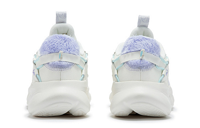 361° Anti Slip Wear Resistant Low Top Running Shoes Women's White Purple