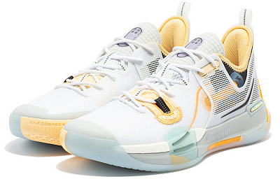 361° Burning War ISO Speed Anti-Slip And Wear-Resistant Breathable Low-Top Basketball Shoes Men's Photon Gray