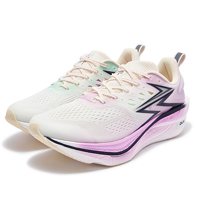 361° Cushioning Anti-Slip And Wear-Resistant Low-Top Running Shoes Unisex Purple Green Mismatched