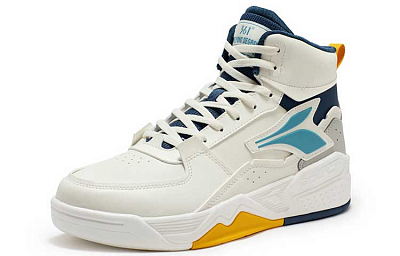 361° Life Collection High-Top Skateboard Shoes Men's White Blue