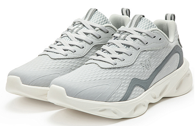 361° Light Feathers Cushioning Anti-Slip Wear-Resistant Breathability Low-Top Running Shoes Men's Photon Gray