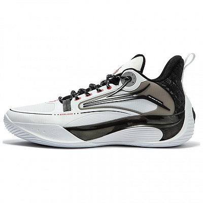 361° AG Shine 2.0 Anti Slip Wear Resistant Basketball Shoes Men's White Black