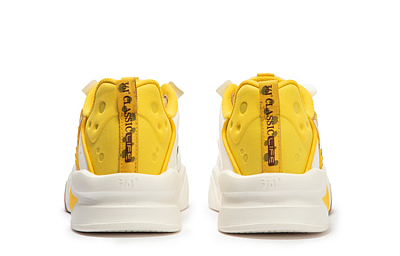 361° Jincheng SpongeBob Abrasion Resistant Breathable Low Top Skateboard Shoes Men's White Yellow