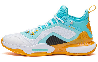 361° AG 2 Aaron Gordon AG2 Mid-Top Performance Basketball Shoes Men's White Blue Yellow