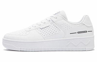 361° Durable Breathable Low Top Skateboard Shoes Men's White