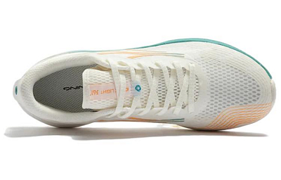 361° FlyFish 2 Anti-Slip And Wear-Resistant Lightweight Low-Top Running Shoes Men's White Orange Blue