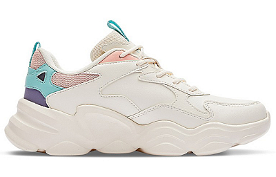 361° Chunky Sneakers Women's Low-Top White/Pink/Purple