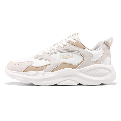 361° Anti Slip Wear Resistant Low Top Casual Running Shoes Men's Ecru