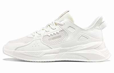361° Cushioning Abrasion Resistant Breathable Low Top Casual Shoes Men's White