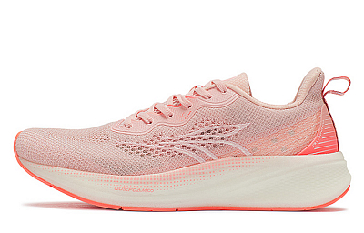 361° QU!KFOAM Cushioning Breathable Wear Resistant Slip Resistant Low Top Running Shoes Men's Soft Peach Pink