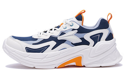 361° Slip Resistant, Abrasion Resistant, Breathable, Lightweight Low Top Running Shoes Men's White Blue