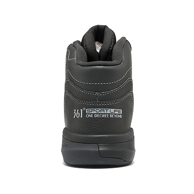 361° Winter Syndrome Anti Slip Wear Resistant High Top Skateboard Shoes Men's Black Gray