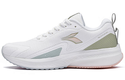 361° Slip Resistant, Abrasion Resistant, Lightweight Low Top Running Shoes Women's White Green