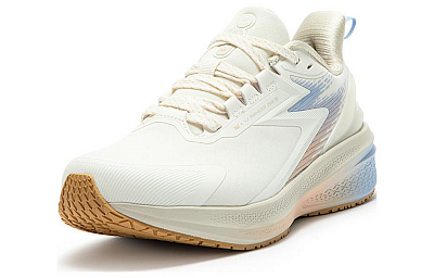 361° Cushioning Breathable Lightweight Rebound Low Top Sprint Running Shoes Women's White