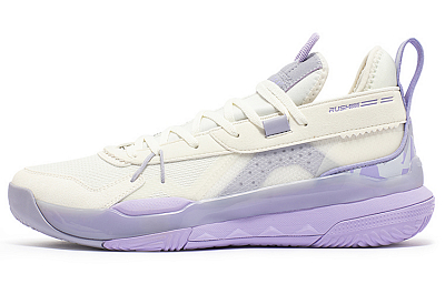 361° Burning Battle 3.0 Basketball Shoes Men Low Top Feather White/Rosemary Purple