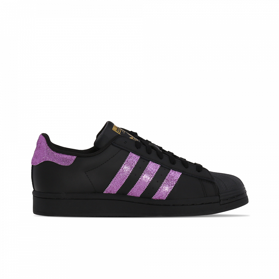 Adidas Originals SUPERSTAR Wear-resistant And Lightweight Low-Top Skateboard Shoes Unisex Black Purple купить в интернет-магазине Yoocart с быстрой доставкой по России.