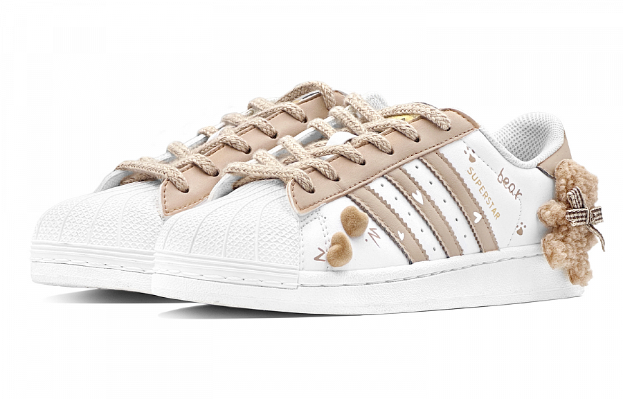 Adidas Originals SUPERSTAR Anti Slip Wear Resistant Low Top Skateboard Shoes Unisex Brown Chestnut купить в интернет-магазине Yoocart с быстрой доставкой по России.