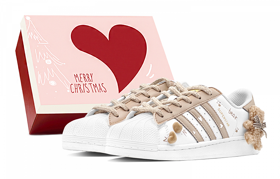 Adidas Originals SUPERSTAR Anti Slip Wear Resistant Low Top Skateboard Shoes Unisex Brown Chestnut купить в интернет-магазине Yoocart с быстрой доставкой по России.