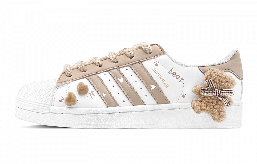 Adidas Originals SUPERSTAR Anti Slip Wear Resistant Low Top Skateboard Shoes Unisex Brown Chestnut купить в интернет-магазине Yoocart с быстрой доставкой по России.