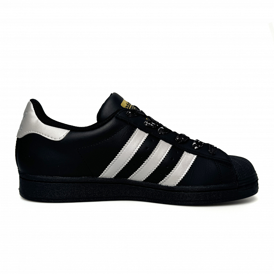 Adidas Originals SUPERSTAR Anti Slip Wear Resistant Low Top Skateboard Shoes Unisex Black Silver купить в интернет-магазине Yoocart с быстрой доставкой по России.
