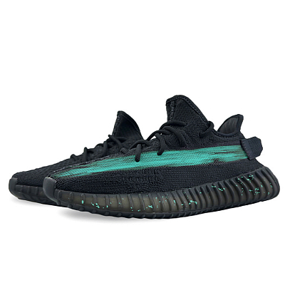 Adidas Originals Yeezy Boost 350 V2 Breathable Moisture-Wicking Coverage Low-Top Casual Shoes Unisex Black
