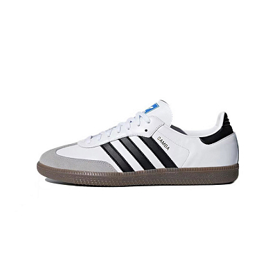 Adidas Originals SAMBA OG Anti-Slip Wear-Resistant Low-Top Skateboard Shoes Unisex Blue Brown